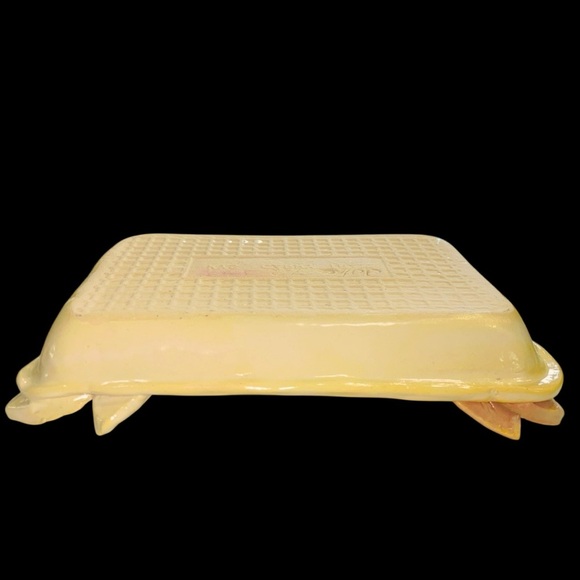 Handmade Ceramic Leaf-Accent Serving Tray – Rustic & Elegant 5.75”x 7” - Picture 6 of 9